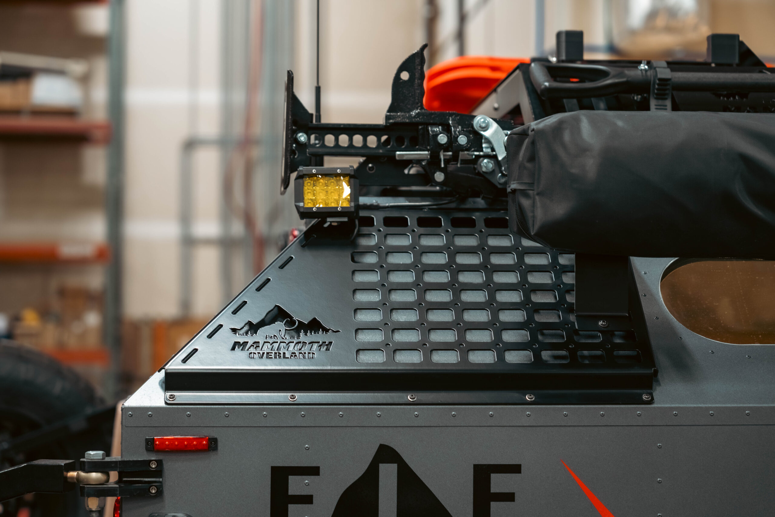 Molle panel installed on ELE