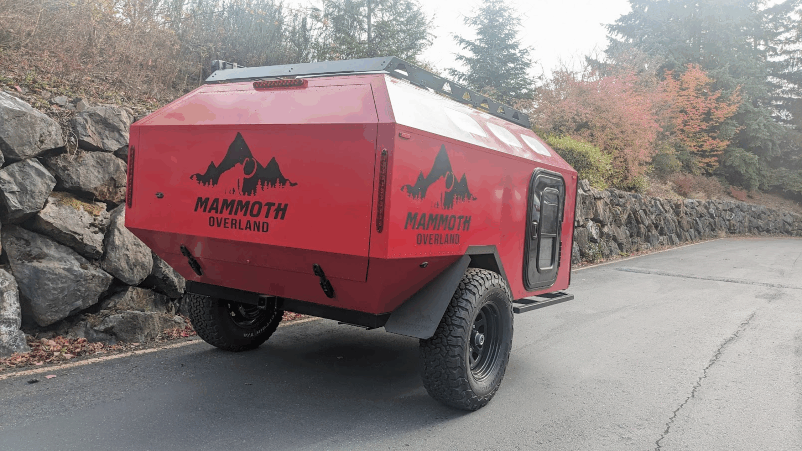Red mammoth overland HV off-road trailer for sale